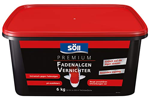 Söll 81885 Premium FadenalgenVernichter mit Aktivsauerstoff 6 kg - hochwirksamer Fadenalgenentferner mit Sofortwirkung vernichtet Fadenalgen im Pflanzenteich Teich Schwimmteich Fischteich Koiteich von Söll