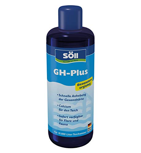 Söll 81295 GH-Plus, 500 ml - Wasseraufbereiter zur Erhöhung des GH-Werts, Pflegemittel zur schnellen Optimierung der Gesamthärte des Wassers im Gartenteich, Fischteich von Söll