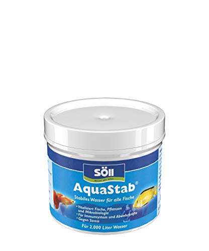 Söll 82916 AquaStab, 100 g - Stabiles Wasser für alle Fische/Aufhärter für Weichwasser von Söll