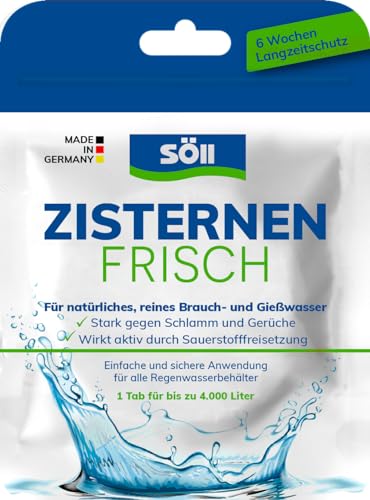 Söll 83543 ZisternenFrisch, 1 Tab - Pflegemittel zur Wasseraufbereitung von Regenwassertonnen von Söll