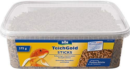 Söll 83703 TEICH-GOLD Futter-Sticks Hauptfutter (3 L) - Ganzjahresfutter zum Füttern von Teichfischen im Fischteich/ Gartenteich - gesunde Ernährung - starke Abwehrkräfte - lange Schwimmfähigkeit von Söll