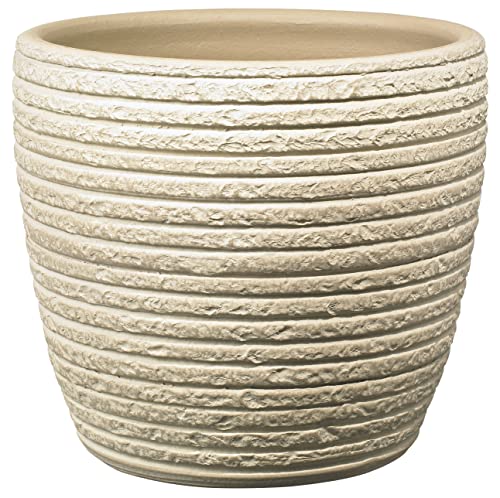 Soendgen Keramik Blumentopf, Porto, Creme gewischt, 19 x 19 x 17 cm, 1312/0019/2287 von Soendgen Keramik