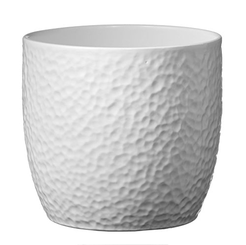 Soendgen Keramik Blumenübertopf, Boston, weiß, 16 x 16 x 15 cm, 0049/0016/0847 von Soendgen Keramik