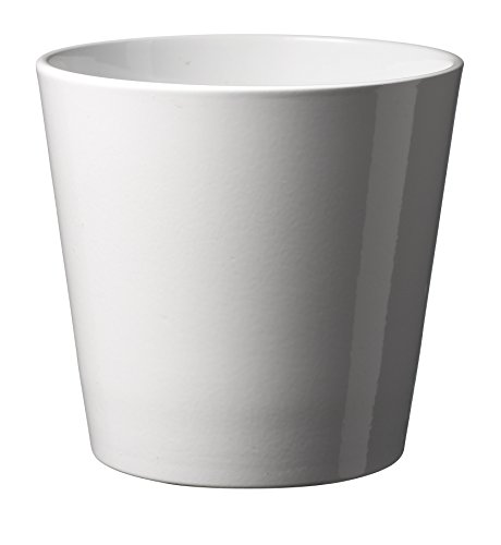Soendgen Keramik Blumenübertopf, Dallas Style, weiß, 14 x 14 x 13 cm, 0078/0014/0050 von Soendgen Keramik