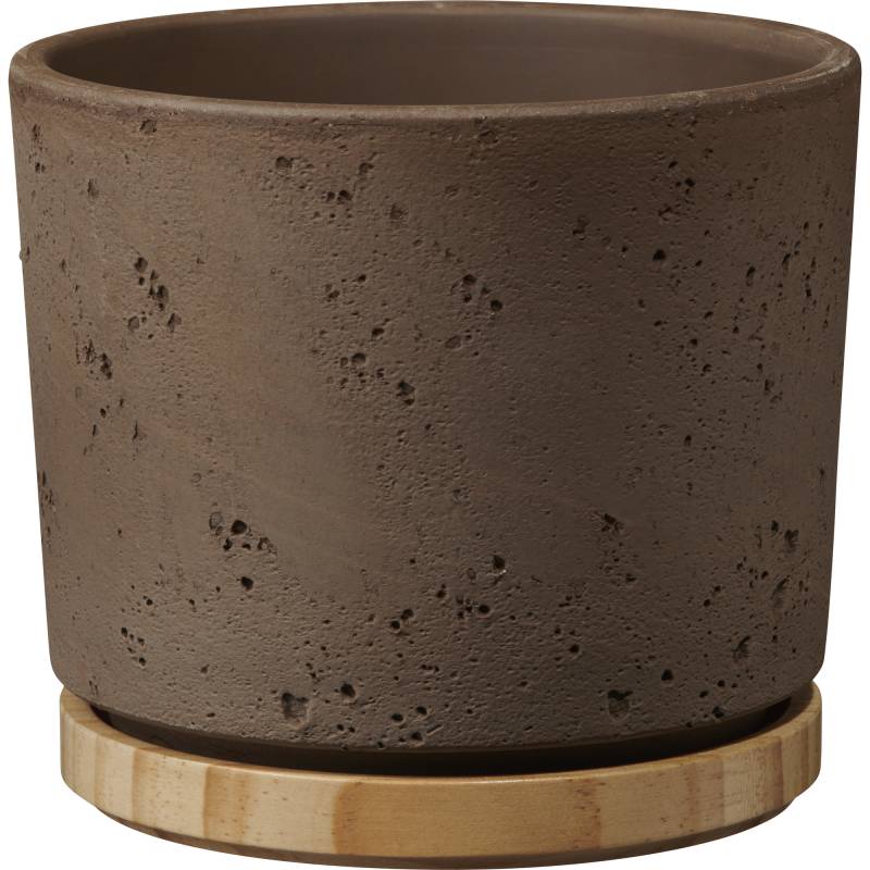 Soendgen Keramik Übertopf 'Paros Deluxe' sandgrau Ø 16 cm von Soendgen Keramik