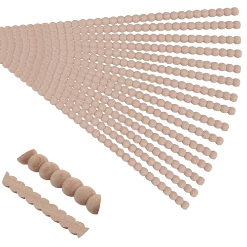 Soengsau 15 Stück 40 cm unlackierte Holzperlenbordüre – einfach zu bemalen, niedliche dekorative Formteile zum Selbermachen für Möbelrahmen, Spiegelkanten, Wände, Türen, Schränke, Kommoden, Regal Soengsau 15 Stück 40 cm unlackierte Holzperlenbordüre – einfach zu bemalen, niedliche dekorative Formteile zum Selbermachen für Möbelrahmen, Spiegelkanten, Wände, Türen, Schränke, Kommoden, Regal von Soengsau