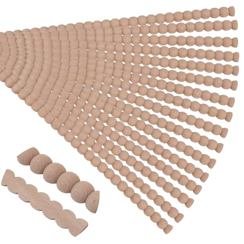 Soengsau 15 Stück 40 cm unlackierte Holzperlenbordüre – einfach zu bemalen, niedliche dekorative Formteile zum Selbermachen für Möbelrahmen, Spiegelkanten, Wände, Türen, Schränke, Kommoden, Regal Soengsau 15 Stück 40 cm unlackierte Holzperlenbordüre – einfach zu bemalen, niedliche dekorative Formteile zum Selbermachen für Möbelrahmen, Spiegelkanten, Wände, Türen, Schränke, Kommoden, Regal von Soengsau