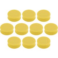 Magnetoplan Ergo-Magnete, large, Goldgelb, Pack a 10 Stück von Soennecken
