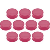 Magnetoplan Ergo-Magnete, large, pink, Pack a 10 Stück von Soennecken