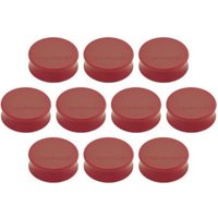 Magnetoplan Ergo-Magnete, large, rot, Pack a 10 Stück von Soennecken