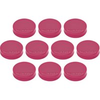 Magnetoplan Ergo-Magnete, medium, pink, Pack a 10 Stück von Soennecken