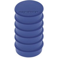 Magnetoplan Magnet Discofix Hobby auf Blisterkarte, 6 Stück, dunkelblau von Soennecken