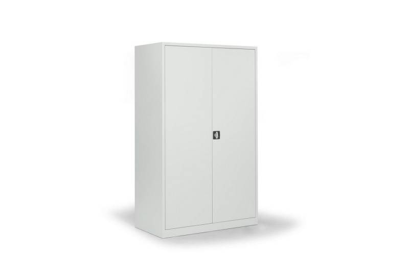 Soennecken Aktenschrank Flügeltürenschrank 195x120x50cm lichtgrau Türen lichtgrau von Soennecken