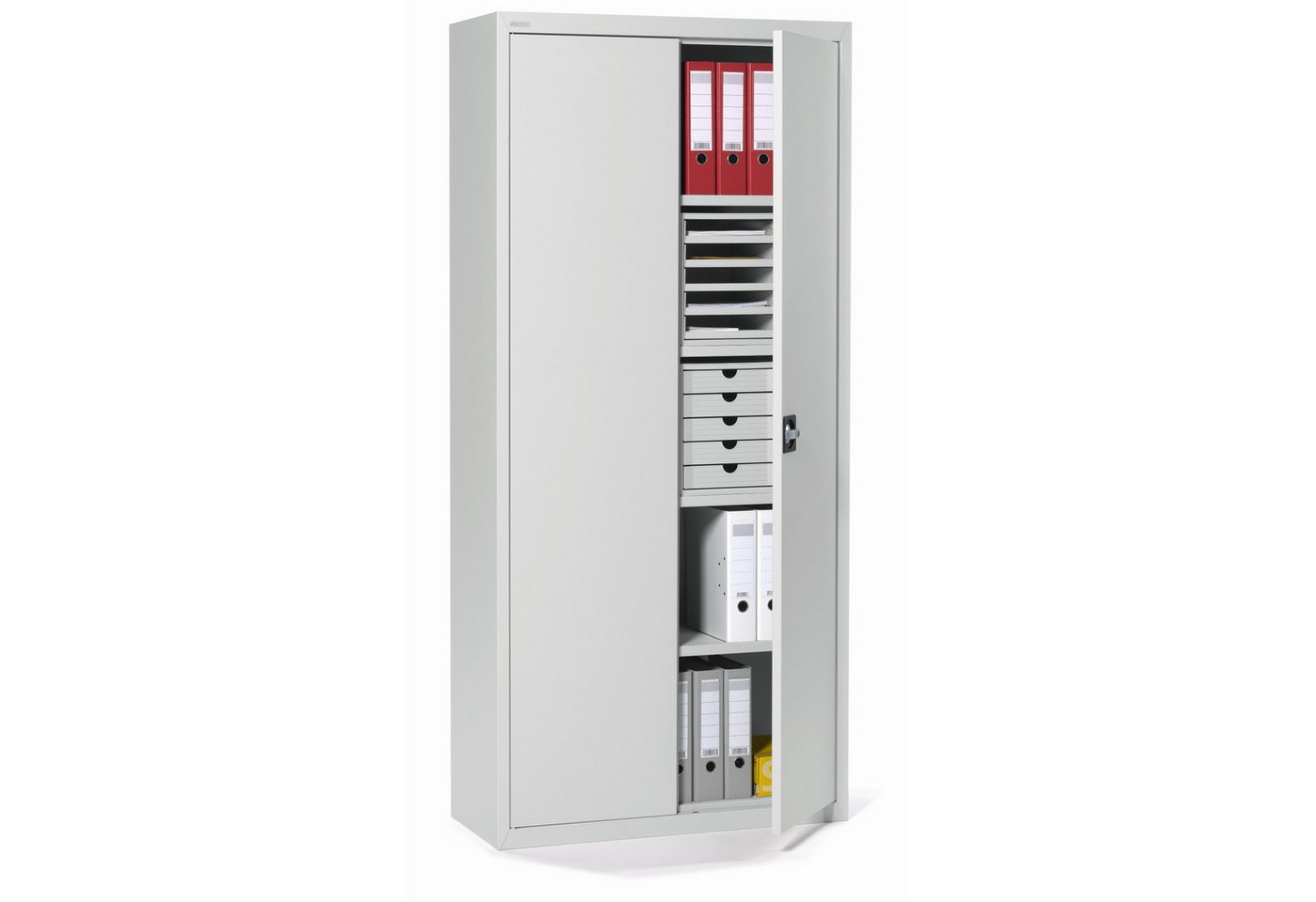 Soennecken Aktenschrank Flügeltürenschrank 195x92x42cm lichtgrau Türen lichtgrau Soennecken Aktenschrank Flügeltürenschrank 195x92x42cm lichtgrau Türen lichtgrau von Soennecken