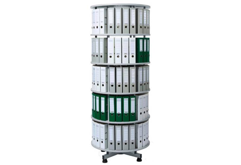 Soennecken Aktenschrank Ordnersäule 5 Etagen 1000mmx2030mm lichtgrau von Soennecken