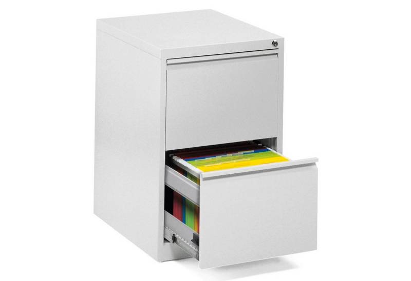 Soennecken Hängeschuhschrank Hängeregistraturschrank 1bahnig 460x720x620mm 2 Schübe lichtgrau von Soennecken