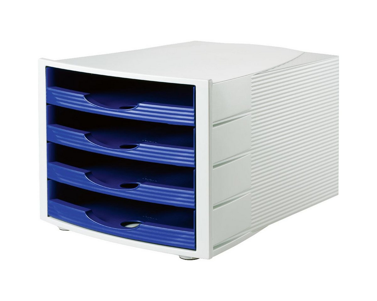 Soennecken Schubladenbox Soennecken Schubladenbox 1550 4offene Schübe blau von Soennecken