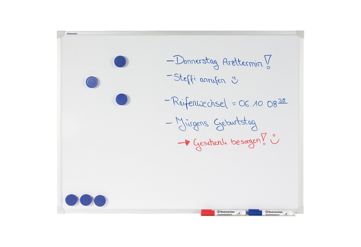 Soennecken Magnettafel Whiteboard 4815 60x40cm magnethaftend lackiert von Soennecken