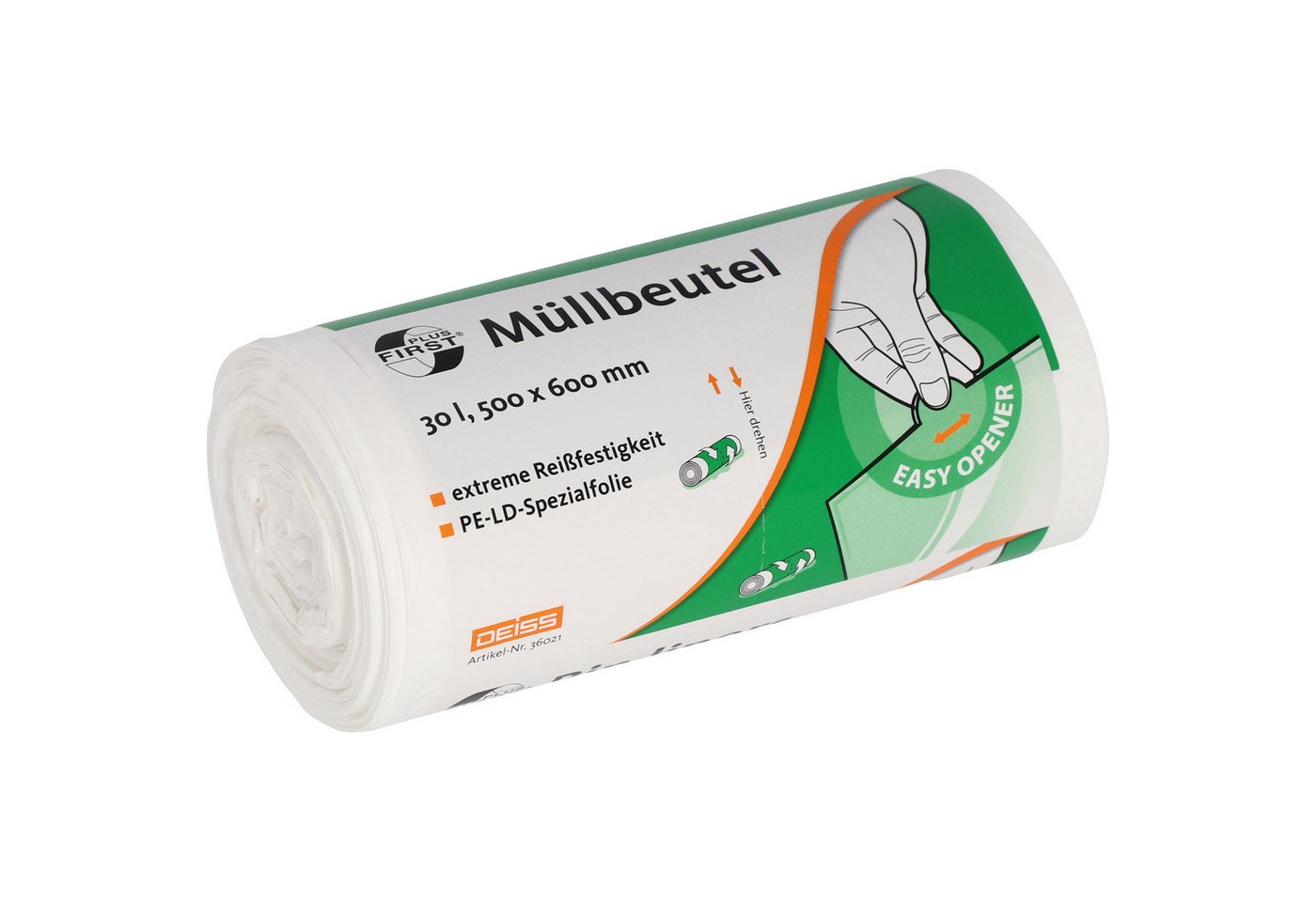 Soennecken Papierkorb Müllbeutel 36021 30l weiß 50 Stück. von Soennecken