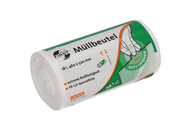 Soennecken Papierkorb Müllsack 18l 16mic weiß 50 Stück von Soennecken