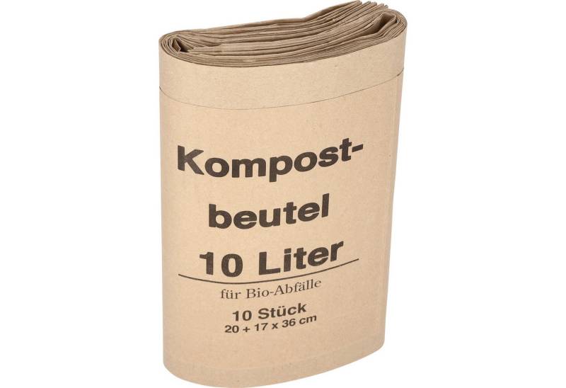 Soennecken Papierkorb Müllsack 20+16x36cm Papier braun 10 Stück von Soennecken