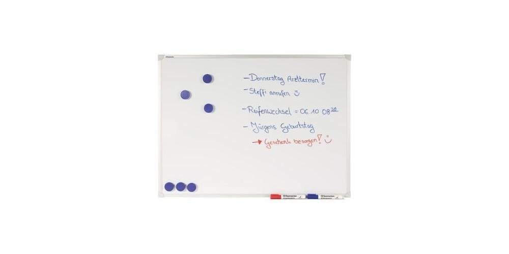 Soennecken Pinnwand Whiteboard Maße: 80 x 60 cm (B x H) Farbe: weiß von Soennecken
