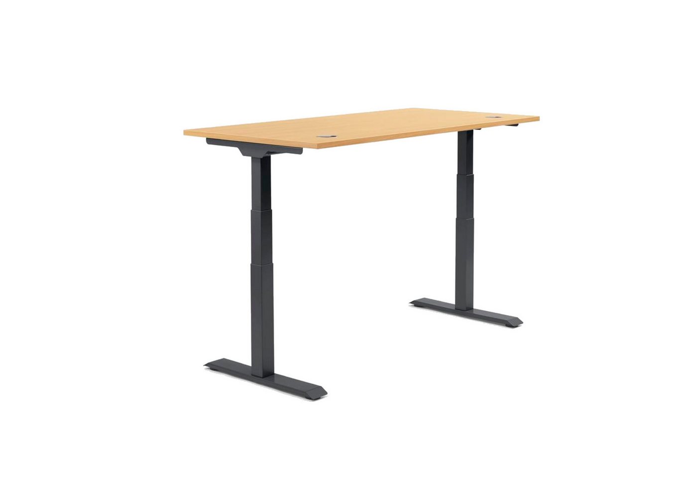 Soennecken Schreibtisch Schreibtisch 1200x605-1255x800mm Platte Buche Gestell schwarz Soennecken Schreibtisch Schreibtisch 1200x605-1255x800mm Platte Buche Gestell schwarz von Soennecken