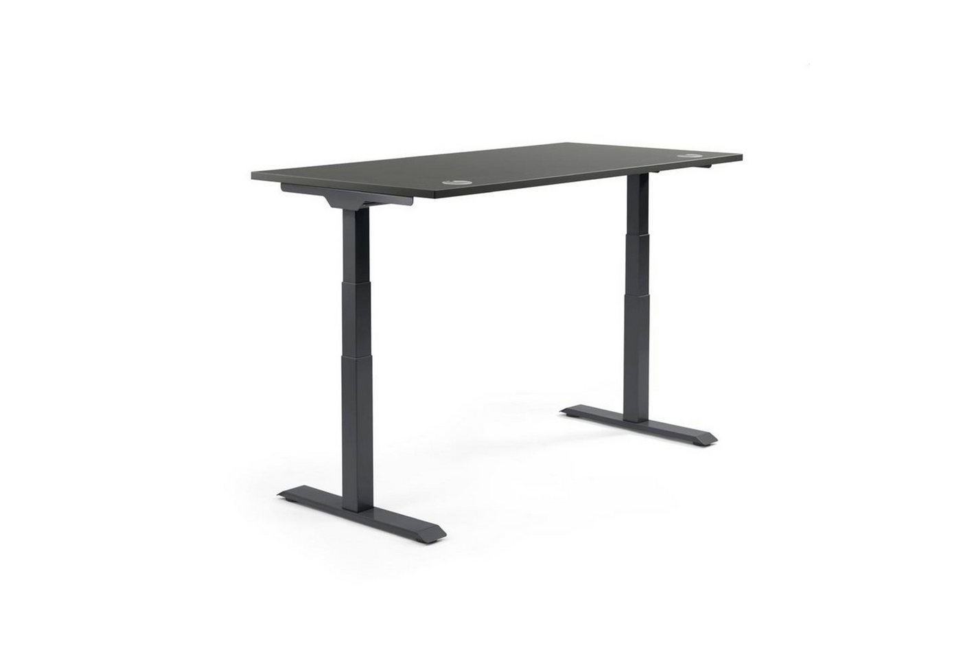 Soennecken Schreibtisch Schreibtisch 1200x605-1255x800mm Platte anthrazit Gestell schwarz Soennecken Schreibtisch Schreibtisch 1200x605-1255x800mm Platte anthrazit Gestell schwarz von Soennecken