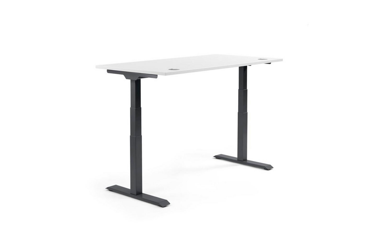 Soennecken Schreibtisch Schreibtisch 1200x605-1255x800mm Platte weiß Gestell schwarz Soennecken Schreibtisch Schreibtisch 1200x605-1255x800mm Platte weiß Gestell schwarz von Soennecken