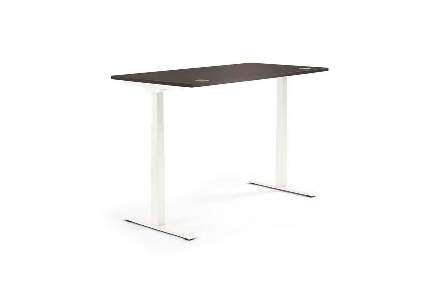 Soennecken Schreibtisch Schreibtisch 1800x605-1255x800mm Platte Eiche dunkel Gestell weiß Soennecken Schreibtisch Schreibtisch 1800x605-1255x800mm Platte Eiche dunkel Gestell weiß von Soennecken