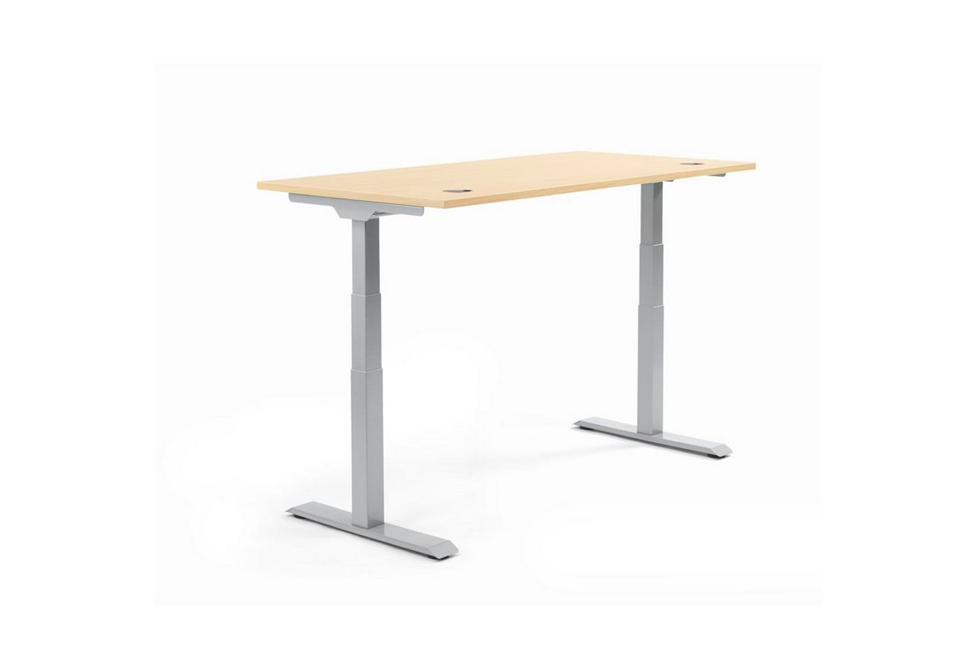Soennecken Schreibtisch Schreibtisch 2000x605-1255x800mm Platte Ahorn Gestell silber Soennecken Schreibtisch Schreibtisch 2000x605-1255x800mm Platte Ahorn Gestell silber von Soennecken