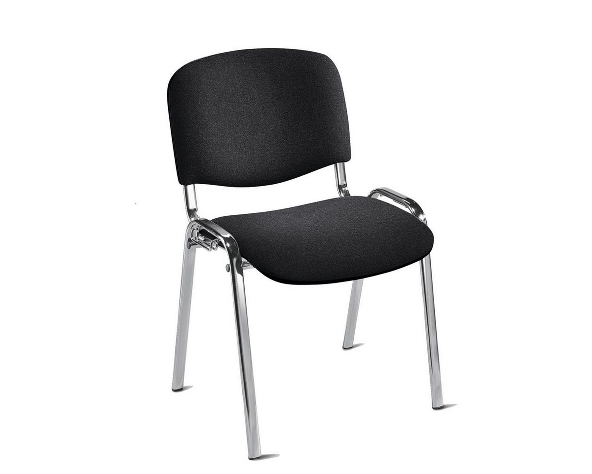 Soennecken Stuhl Besucherstuhl 47x48x42cm stapelbar anthrazit/chrom von Soennecken