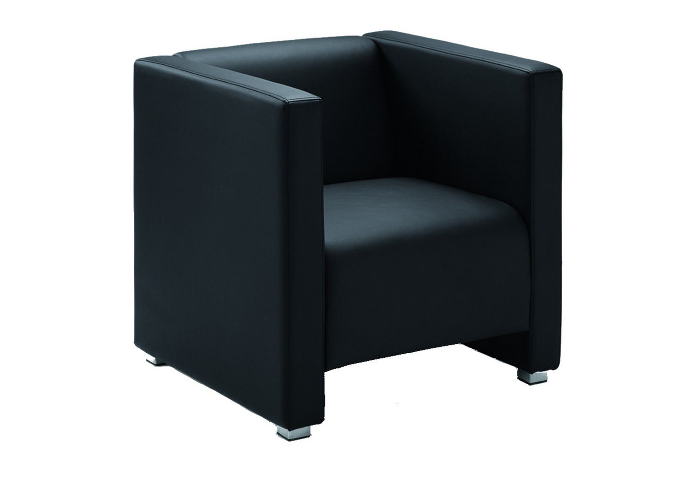 Soennecken Stuhl Sessel Kunstleder 700x700x700mm schwarz Soennecken Stuhl Sessel Kunstleder 700x700x700mm schwarz von Soennecken