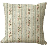 Chic & Shabby Rosa Rosen-Schleife Blumen-Ticking-streifen in 18x12 20x12 20x13 24x16 14x14 16x16 18x18 20x20 22x22 24x24 26x26 Zoll Kissenbezug von Soeuralasoeur