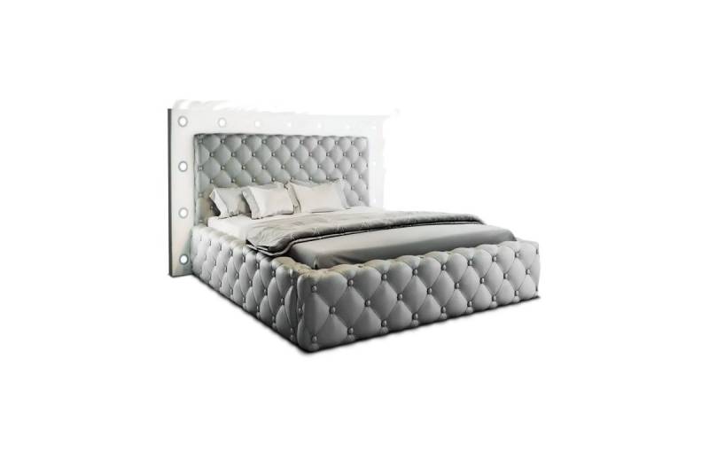 Sofa Dreams Boxspringbett Alessandria Bett Kunstleder Premium Komplettbett mit LED Beleuchtung, mit Topper von Sofa Dreams