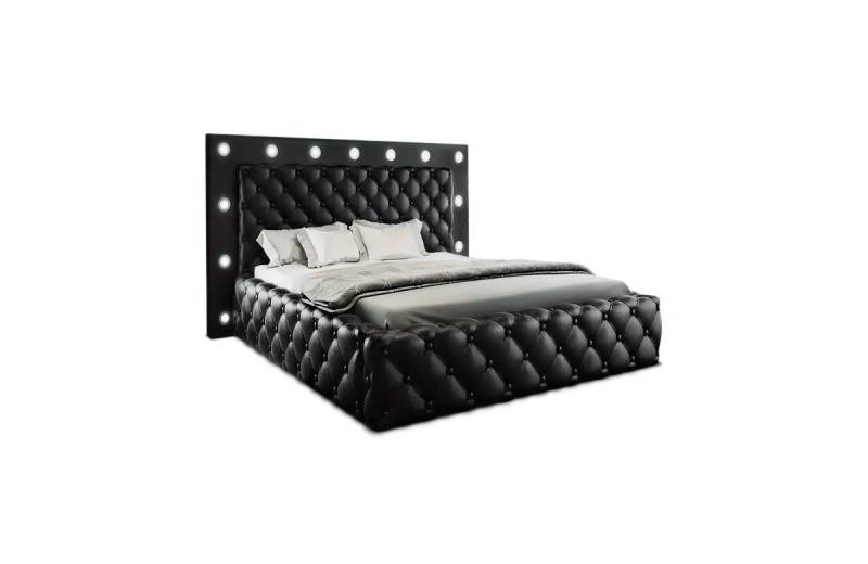 Sofa Dreams Boxspringbett Alessandria Bett Kunstleder Premium Komplettbett mit LED Beleuchtung, mit Topper von Sofa Dreams