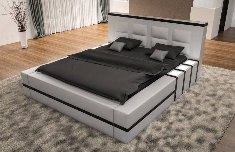 Sofa Dreams Boxspringbett Asti (6 Teile), Kunstleder Bett, LED-Beleuchtung, Matratze, Topper von Sofa Dreams