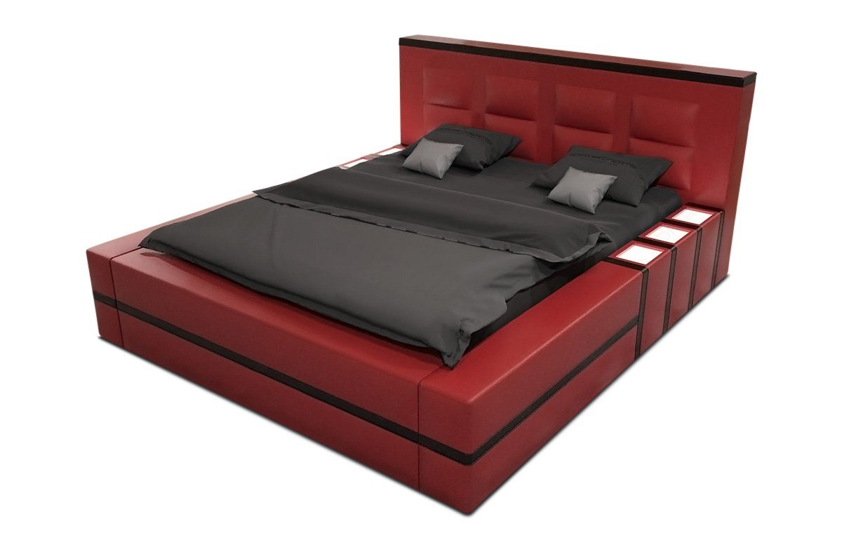 Sofa Dreams Boxspringbett Asti Bett Kunstleder Premium Komplettbett mit LED Beleuchtung, mit Topper, mit Matratze, mit LED Beleuchtung von Sofa Dreams