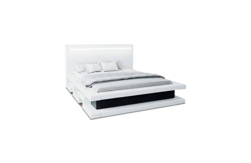 Sofa Dreams Boxspringbett Faenza (6 Teile), LED-Beleuchtung, Topper, Matratze, Kunstleder, Bett, modernes Design von Sofa Dreams