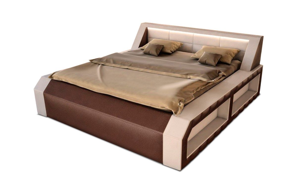 Sofa Dreams Boxspringbett Matera Kunstleder Bett mit LED-Beleuchtung Komplettbett, mit Matratze, mit Topper, gestepptes Kopfteil Sofa Dreams Boxspringbett Matera Kunstleder Bett mit LED-Beleuchtung Komplettbett, mit Matratze, mit Topper, gestepptes Kopfteil von Sofa Dreams