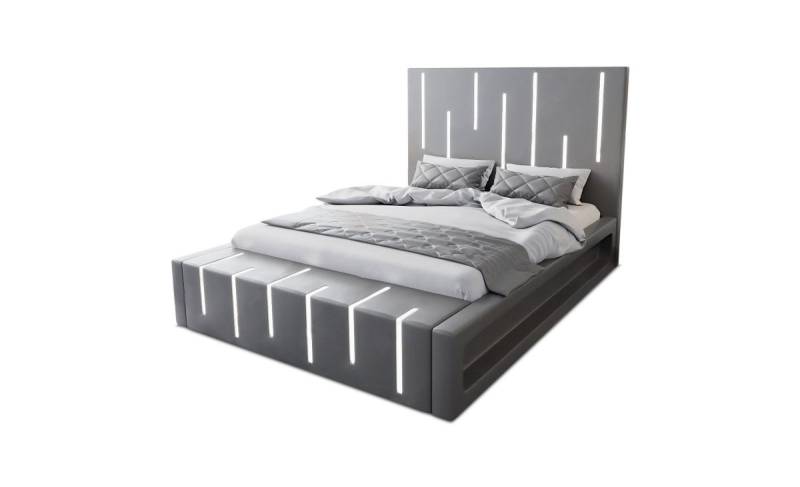Sofa Dreams Boxspringbett Milona Bett Kunstleder Premium Komplettbett mit LED Beleuchtung, mit Topper Sofa Dreams Boxspringbett Milona Bett Kunstleder Premium Komplettbett mit LED Beleuchtung, mit Topper von Sofa Dreams