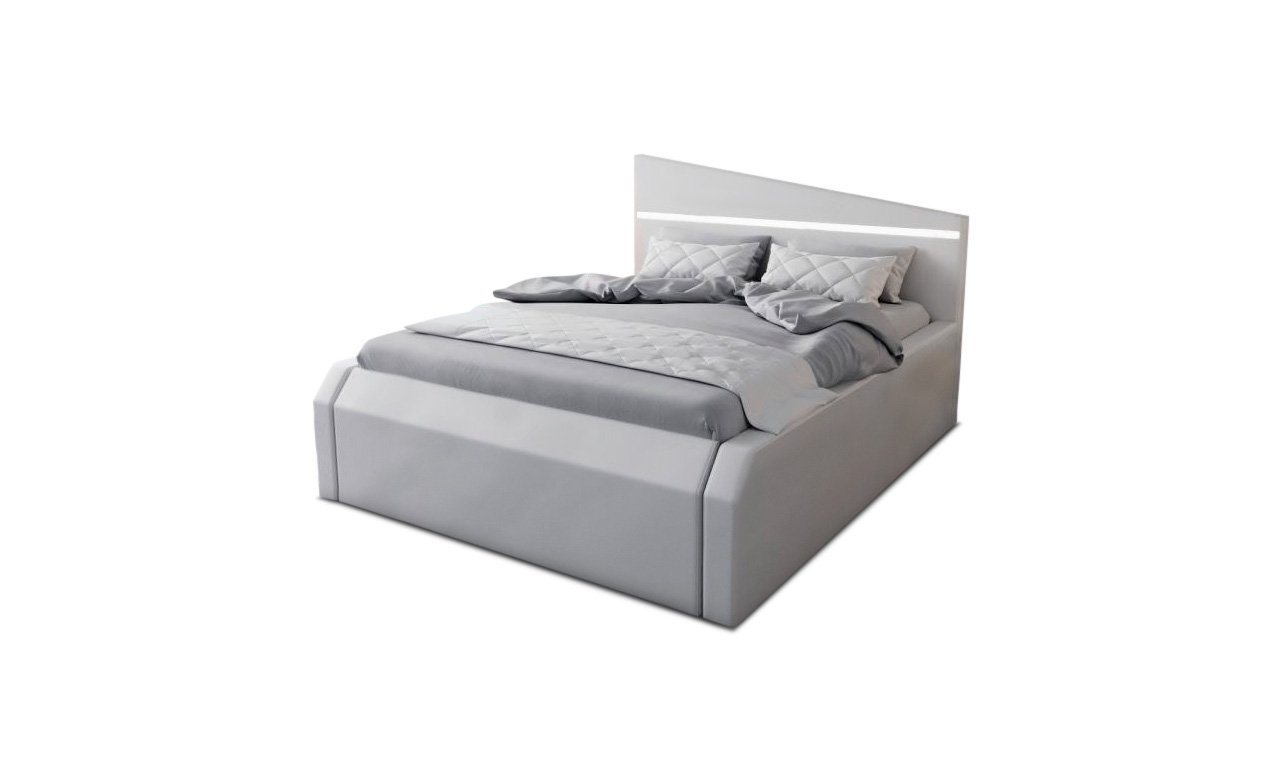 Sofa Dreams Boxspringbett Nelassa (6 Teile), Kunstleder, Matratze, Topper, LED-Beleuchtung im Kopfteil, Luxus Bett von Sofa Dreams