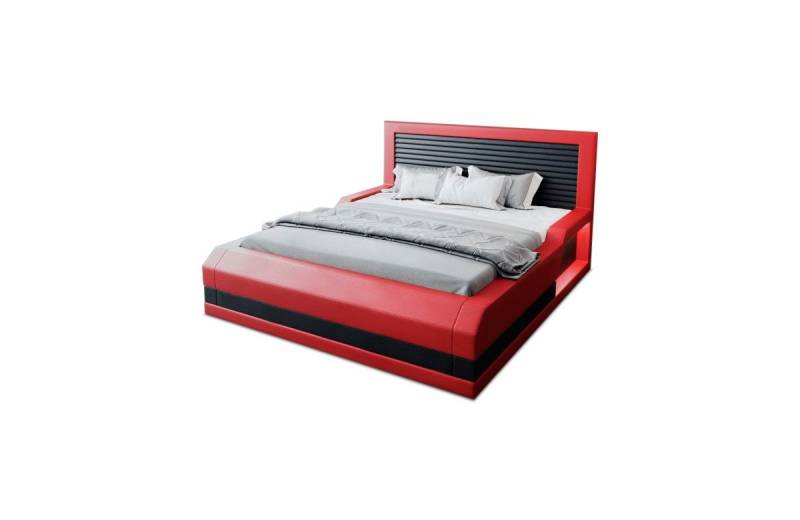 Sofa Dreams Boxspringbett Treviso Bett Kunstleder Premium Komplettbett mit LED Beleuchtung, mit Topper, mit Matratze, mit LED Beleuchtung von Sofa Dreams