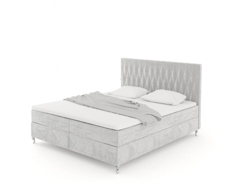 Sofa Dreams Boxspringbett Vanaveral (Designerbett Bett, 6 Teile), Bett in Kunstleder oder Samtstoff, Matratze, Topper, mehrere Liegemaße von Sofa Dreams