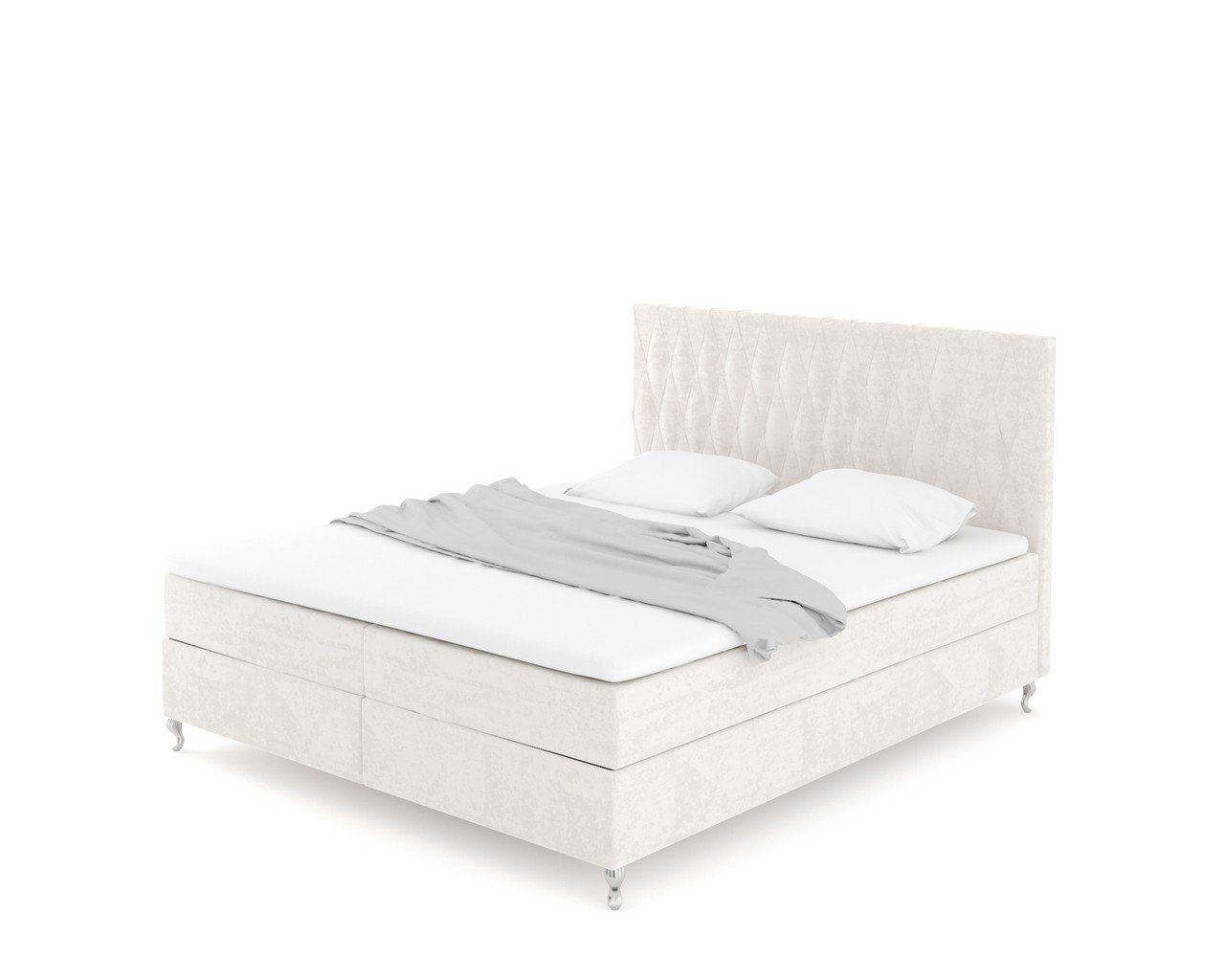Sofa Dreams Boxspringbett Vanaveral (Designerbett Bett, 6 Teile), Bett in Kunstleder oder Samtstoff, Matratze, Topper, mehrere Liegemaße von Sofa Dreams