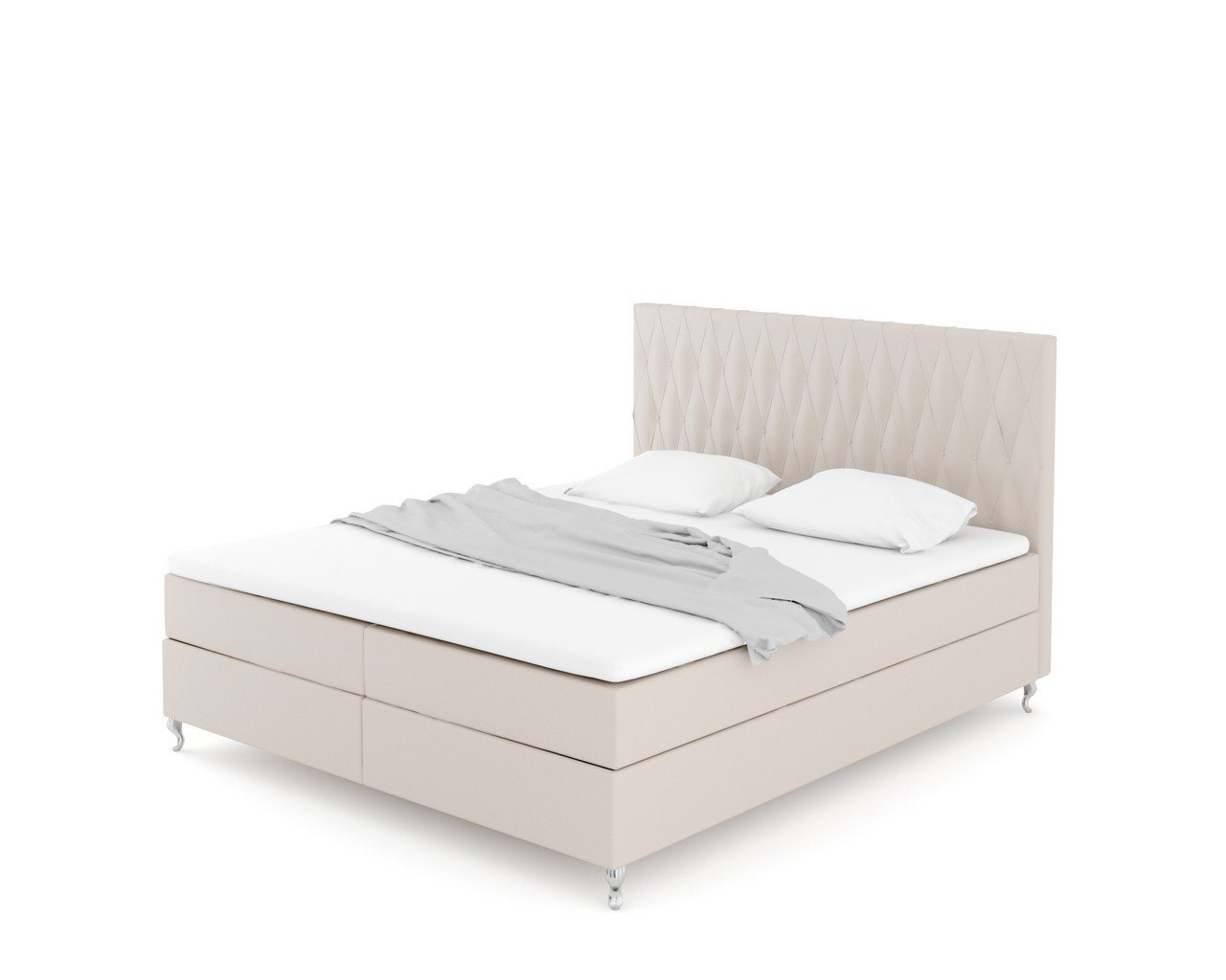 Sofa Dreams Boxspringbett Vanaveral (Designerbett Bett, 6 Teile), Bett in Kunstleder oder Samtstoff, Matratze, Topper, mehrere Liegemaße von Sofa Dreams