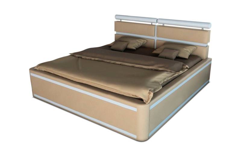 Sofa Dreams Boxspringbett Venedig Bett Kunstleder Premium Komplettbett mit LED Beleuchtung, mit Topper, mit Matratze, mit LED Beleuchtung im Kopfteil Sofa Dreams Boxspringbett Venedig Bett Kunstleder Premium Komplettbett mit LED Beleuchtung, mit Topper, mit Matratze, mit LED Beleuchtung im Kopfteil von Sofa Dreams