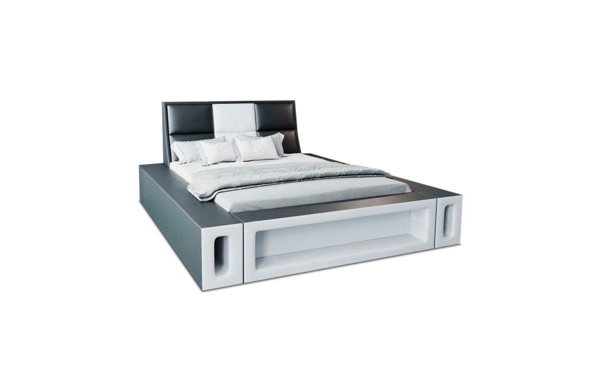 Sofa Dreams Boxspringbett Venosa Bett Kunstleder Premium Komplettbett mit LED Beleuchtung, Mit Topper, mit Matratze, mit LED Beleuchtung von Sofa Dreams