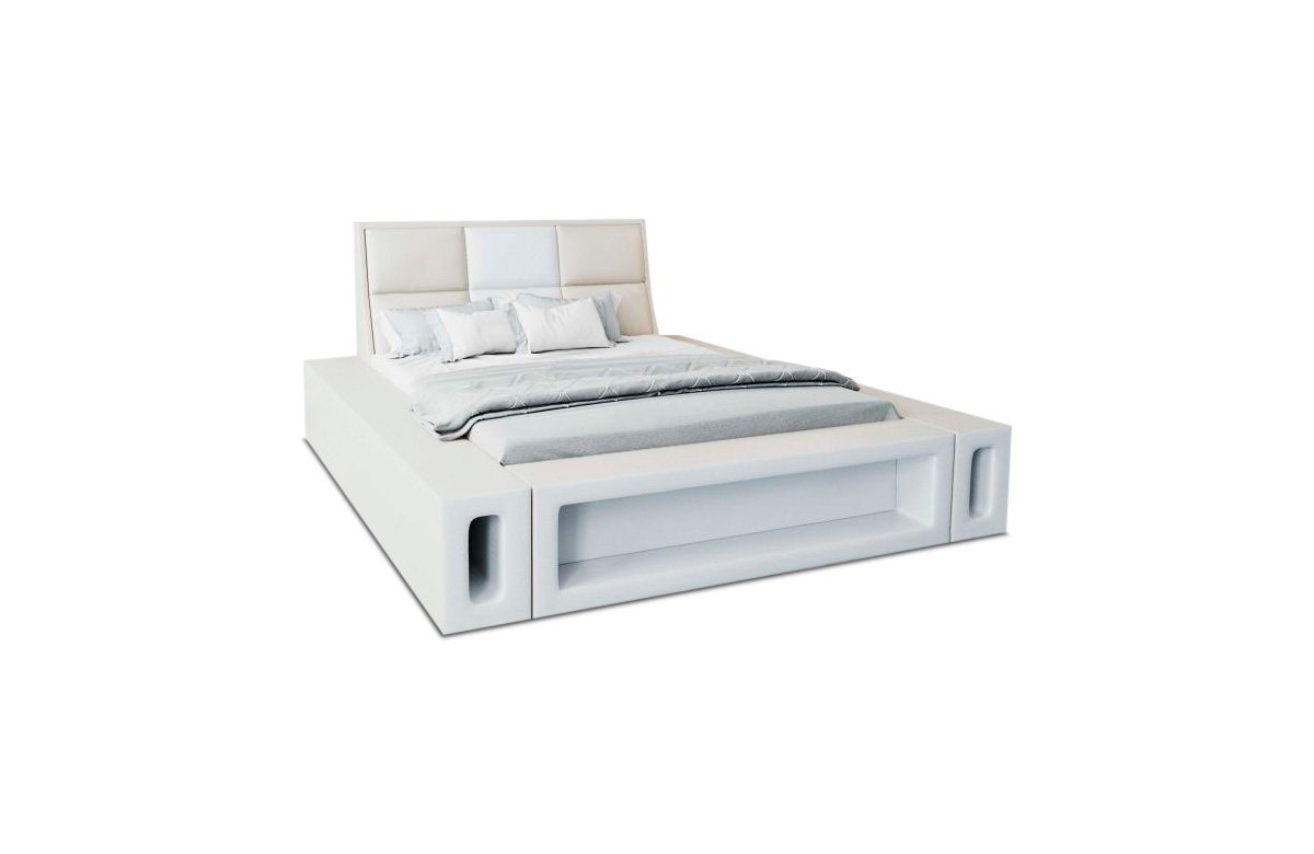 Sofa Dreams Boxspringbett Venosa Bett Kunstleder Premium Komplettbett mit LED Beleuchtung, Mit Topper, mit Matratze, mit LED Beleuchtung von Sofa Dreams