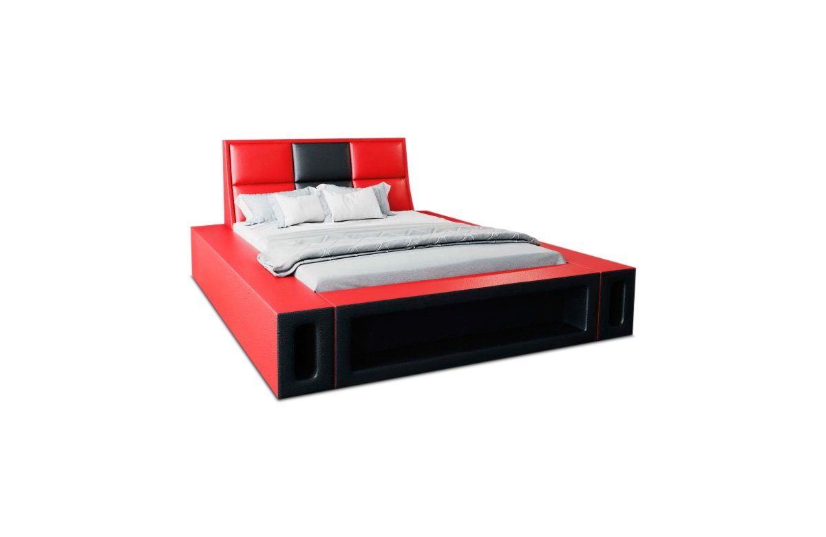 Sofa Dreams Boxspringbett Venosa Bett Kunstleder Premium Komplettbett mit LED Beleuchtung, Mit Topper, mit Matratze, mit LED Beleuchtung von Sofa Dreams